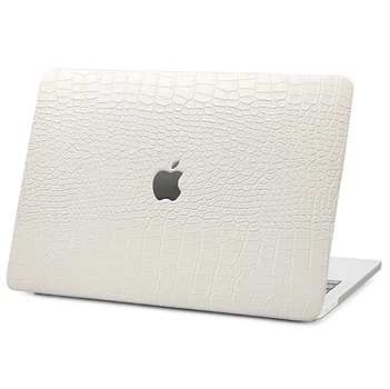 Чехол Snake Leather HardShell для Macbook Pro 16.2 M1/M2/M3/M4 White