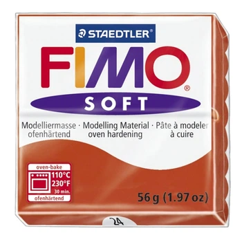 Пластика Soft, Индийская красная, 57г, Fimo (8020-24)