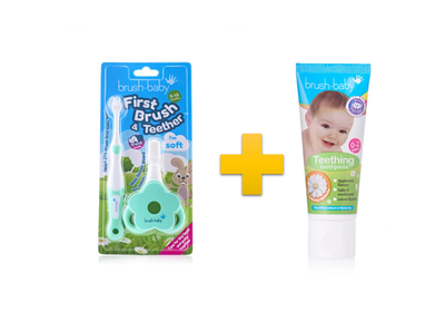 Brush-baby набір для перших зубчиків від 0 до 2 років