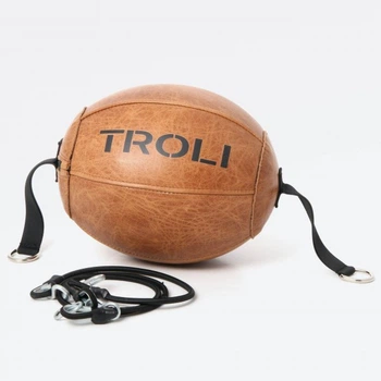 Боксерская пневмогруша из натуральной кожи Troli Speed Bag Punch Leather