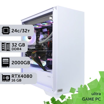 Игровой компьютер GamePC Ultra #165 Core i9 13900F / 32GB / HDD 2TB / SSD 2TB / GeForce RTX 4080 Super 16GB геймерский системный блок для киберспорта и стриминга