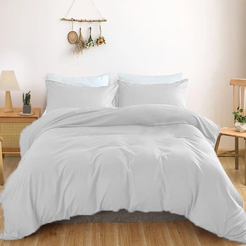 Комплект постільної білизни MirSon Satin Light Pro 10-001 Snow White 143 x 210 см (2200010168938)