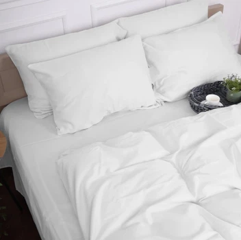 Комплект постельного белья MirSon Satin Premium 00-0000 Snow White 220 x 240 см (2200009415746)