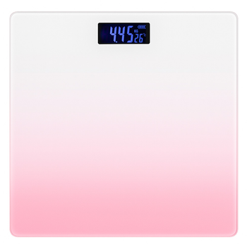 Весы напольные электронные аккумуляторные LOSSO BLUSH FS -2611 розовые, с подсветкой дисплея