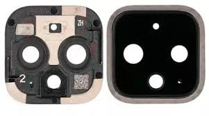 Защитное стекло камеры с рамкой Google Pixel 4 чёрное