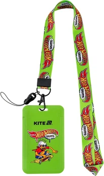 Бейдж-слайдер Kite Hot Wheels в комплекте вертикальный зеленый (HW25-450)