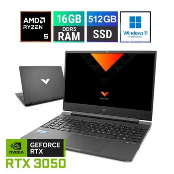 15.6" Ігровий ноутбук HP Victus 15-fb2724nw - Ryzen 5 8645HS/ 16GB / 512GB SSD / 144Hz FullHD / RTX 3050 6GB