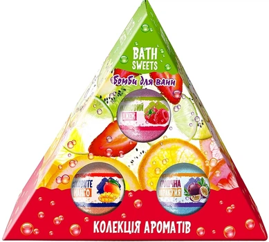 Набор для ванн "Коллекция ароматов" - AquaShine Bath Sweets (bath/bomb/3x100g) (1272780-146902)