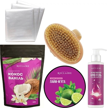 Набор "Summer Anti-Cellulite Box LIGHT + 3 пары штанов для обертывания", 7 продуктов - Reclaire (1243916-145645)