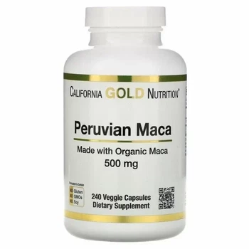 Мака перуанская, California Gold Nutrition, 500 мг, 240 растительных капсул