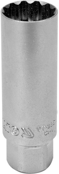 Nasadka YATO dwunastokątna do świec 3/8" 16 mm 12PT (YT-38511)
