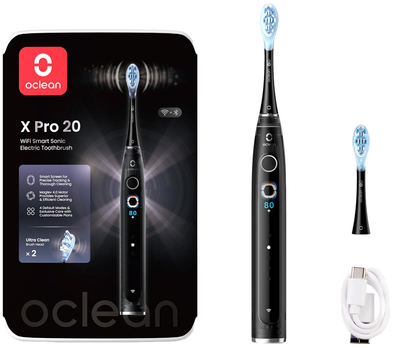 Зубная щетка Oclean X Pro 20 Electric Toothbrush Black (6970810556940)