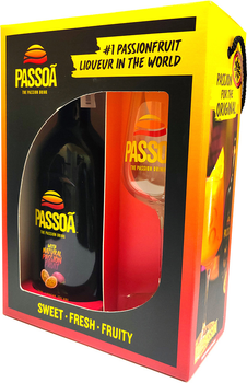Ликер Bols Passoa 0.7 л 17% + бокал (4820196540243)