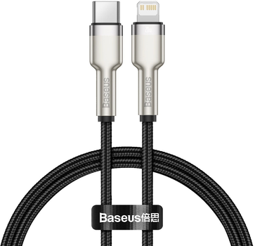 Кабель Baseus Cafule Type-C to Lightning 20W PD 0.25 м Black (CATLJK-01)