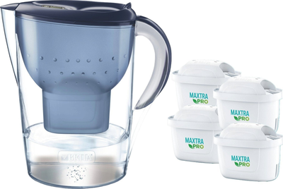 Фильтр-кувшин для воды Brita Marella XL + 4 картриджа Maxtra Pure Performance Pro (1056038)