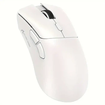 Ігрова бездротова миша ATTACK SHARK R1 White (18 000 DPI, 1000 Гц, 300 mAh, 55 г, RGB, 2.4G/Bluetooth/USB-C)