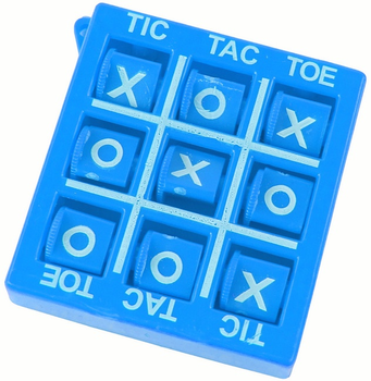 Настільна гра Lean Toys Хрестики-нулики Синя 4.5 см (5905679075487)