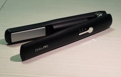 Професійний керамічний випрямляч Daling DL‑5232 акумуляторна плойка для волосся до 220°C Чорний