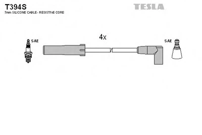 Дроти високовольтні 21214 інж моновприск (силікон) Tesla Tesla (T394S)