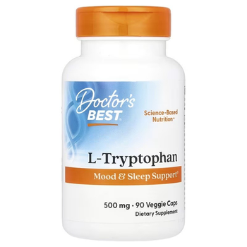 L-триптофан 500 мг L-Tryptophan Doctor's Best 90 капсул
