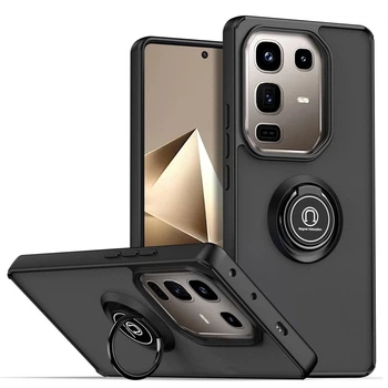 Чехол Fiji Colorframe для Infinix Note 50 / Note 50 Pro (X6858 / X6855) бампер с кольцом подставкой Black