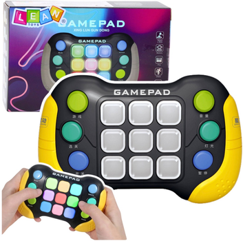 Електронна гра Lean Toys Pop-it Консоль LED 5 Режимів гри Різнокольорова (5905991056911)