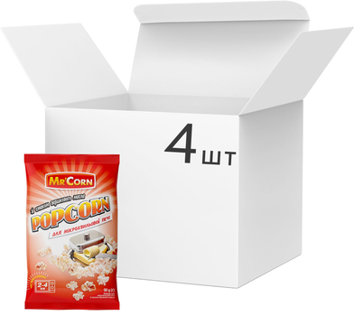 Упаковка попкорну Mr'Corn для МХП зі смаком вершкового масла 90 г х 4 шт (4820289960651)