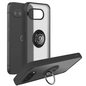 Чехол Fiji Colorframe для Google Pixel 9a матовый бампер с кольцом подставкой Black