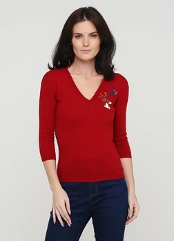 Пуловер женский DSQUARED S бордовый (HA0465 S14738 309-S)