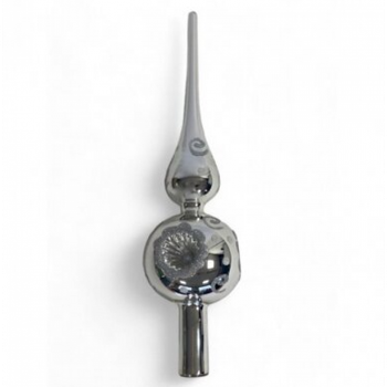 Верхівка на ялинку 27 см Xmas Silver (NY531072025)