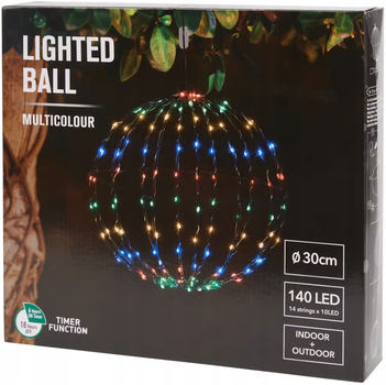 Підвісна світлодіодна куля Livarno Home «StarSphere» 140 LED D-30cm (NY1231072025)