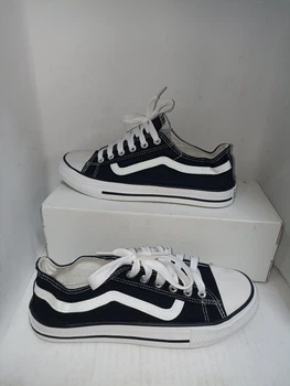Кеды Vans подростковые женские черно белые 39