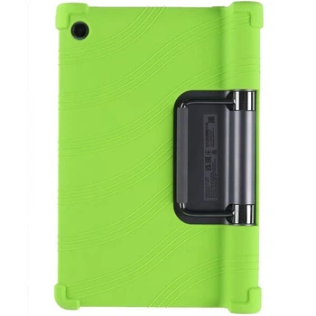 Защитный чехол Deexe Silicone Kickstand для Lenovo Yoga Tab 11 - Green