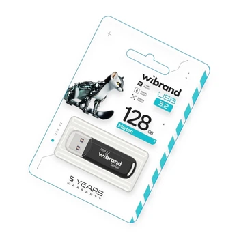 Флешка USB 3.2 128Gb Marten black Wibrand