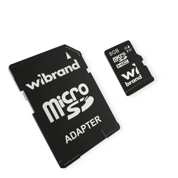 Карта памяти microSDHC 8Gb class 10 (adapter SD) Wibrand