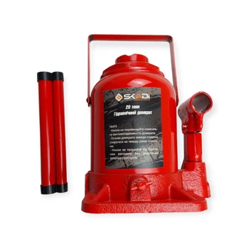 Домкрат гидравлический 20 т low, 185-345 мм, 8 кг, brand box SKADI
