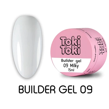 Гель будівельний Toki-Toki Builder Gel №09 Milk, 15 мл
