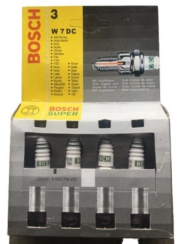 Свічки ВАЗ-2101-07 BOSCH [BO 0241236840] W7DC (комплект-4шт)