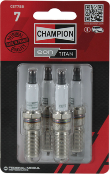 Свіча запалювання (Champion) EON Titan 1 кон. ключ 16 1кт. 4шт. CET7SB Champion (CET7SB)