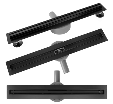 Трап для душу REA NEOX 70 SLIM PRO BLACK чорний (REA-G2709)