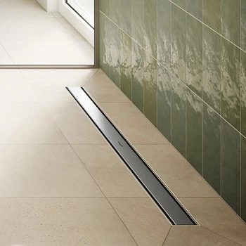 Трап для душа Hansgrohe RainDrain Compact Flat 80 см, Brushed Stainless Steel 56166800