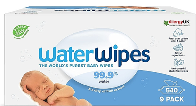 Набір дитячих вологих серветок WaterWipes 9 х 60 шт (5099514400159)