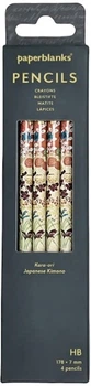 Набір графітних олівців Paperblanks Японське Кімоно Кара-орі HB