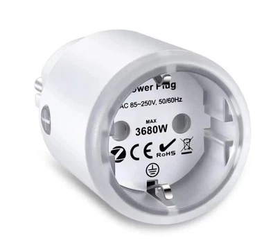 Умная розетка ZigBee с мониторингом электроэнергии 16A Tuya Smart Life