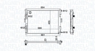 Радиатор охлаждения Magneti Marelli (350213160600)
