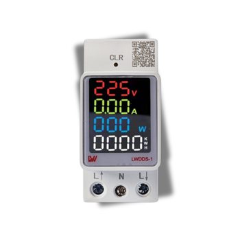 Электронный однофазный счетчик 100А с кнопкой сброса значений, ваттметр и амперметр, вольтметр