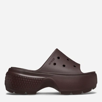 Женские шлепанцы Crocs Stomp Slide Mcha 209346-2ZH 42-43 (M9/W11) 27 см Коричневые (196265594931)