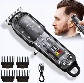 Триммер машинка для бритья и стрижки бороды и волос Electric Hair FEIYBA FY1502 аккумуляторная