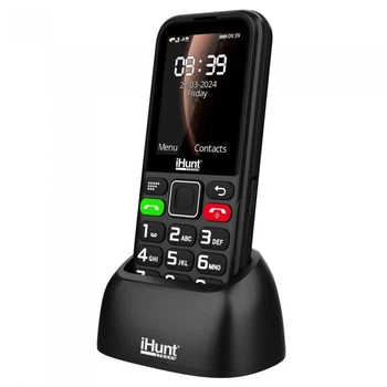 Кнопковий телефон iHunt Primo 4G, 2,4″, 4G LTE, Dual SIM, 1800 мАг, великі кнопки, FM-радіо, USB Type-C, чорний