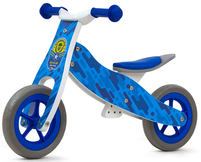Rowerek biegowy Milly Mally 2 w 1 Cool Blue Army (3147) (5901761125979)